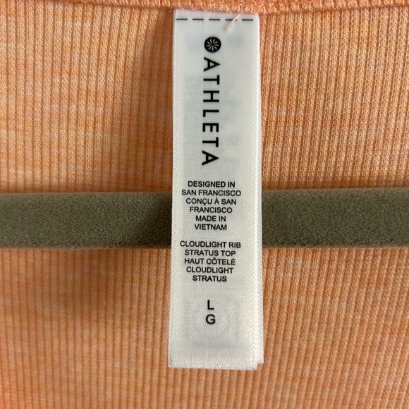 Athleta Cloud Light Rib Stratus Top size L - Picture 2 of 9